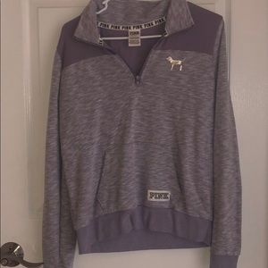 purple PINK half zip pullover